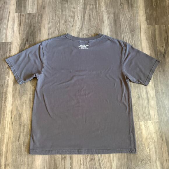Vintage Peanuts Snoopy T-Shirt Men's Size M Gray Stained 1990s Geek Chic - Picture 5 of 6